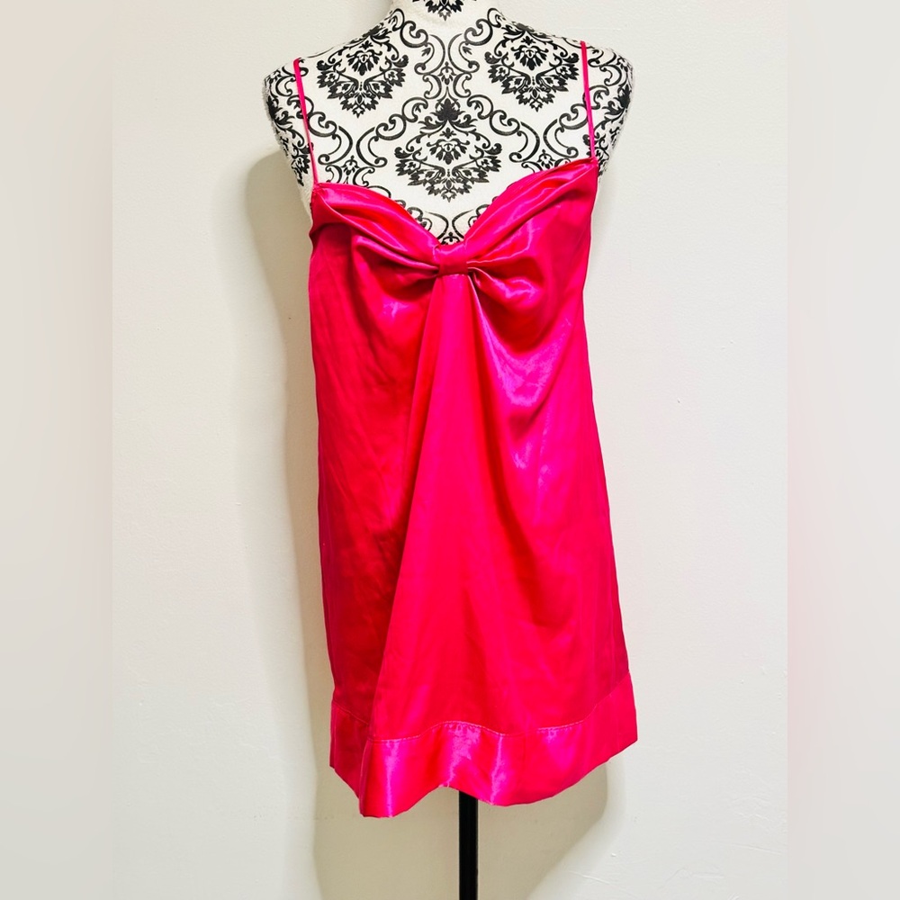 Victoria's Secret Pink Nighty Bow Front Spaghetti Straps Medium